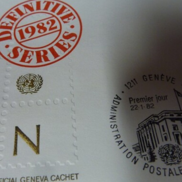 60 Stamps 1982 First Day of Issue United Nations Geneva Cachet Definitive Series - Picture 8 of 10